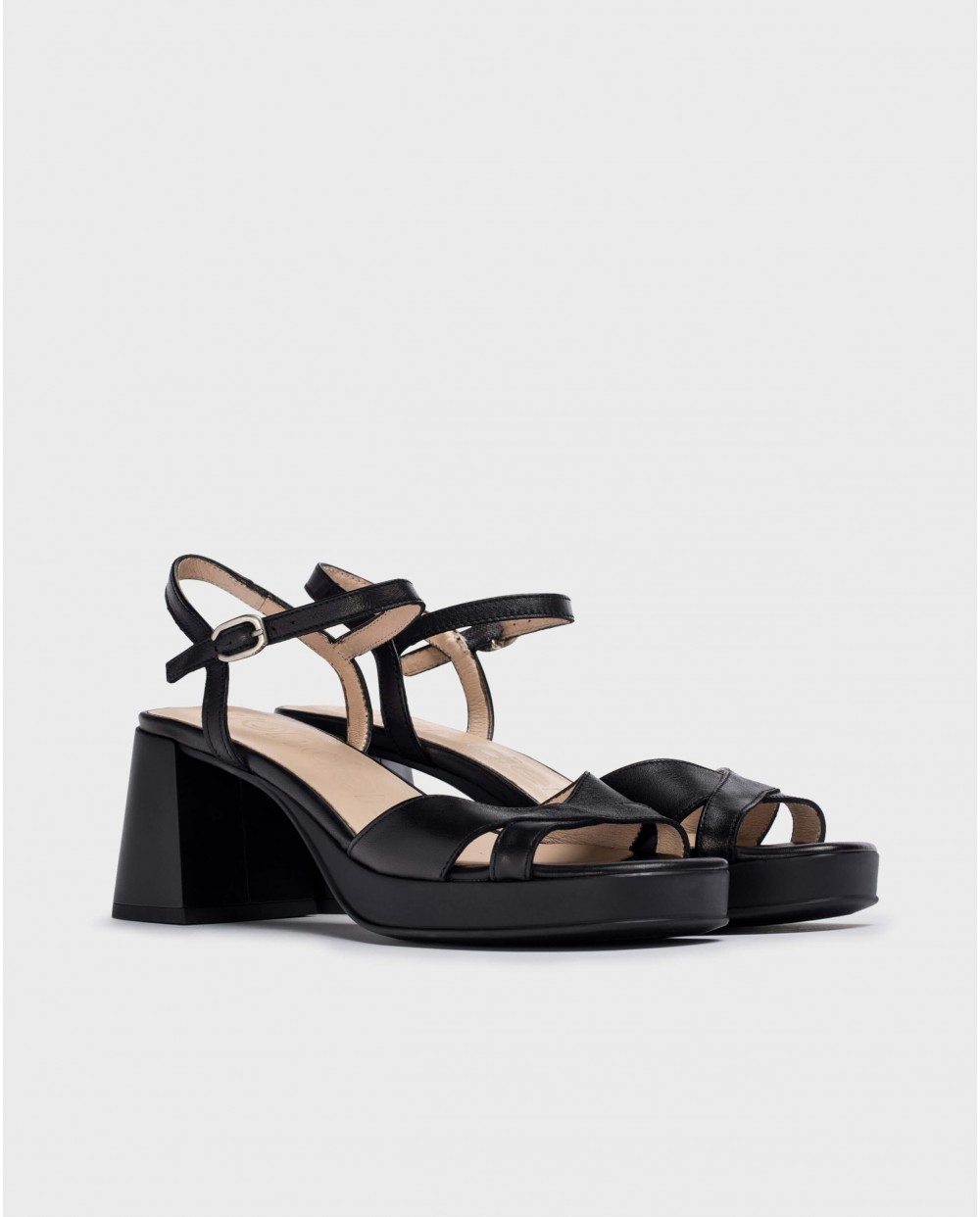 Black LOLA Heeled sandals