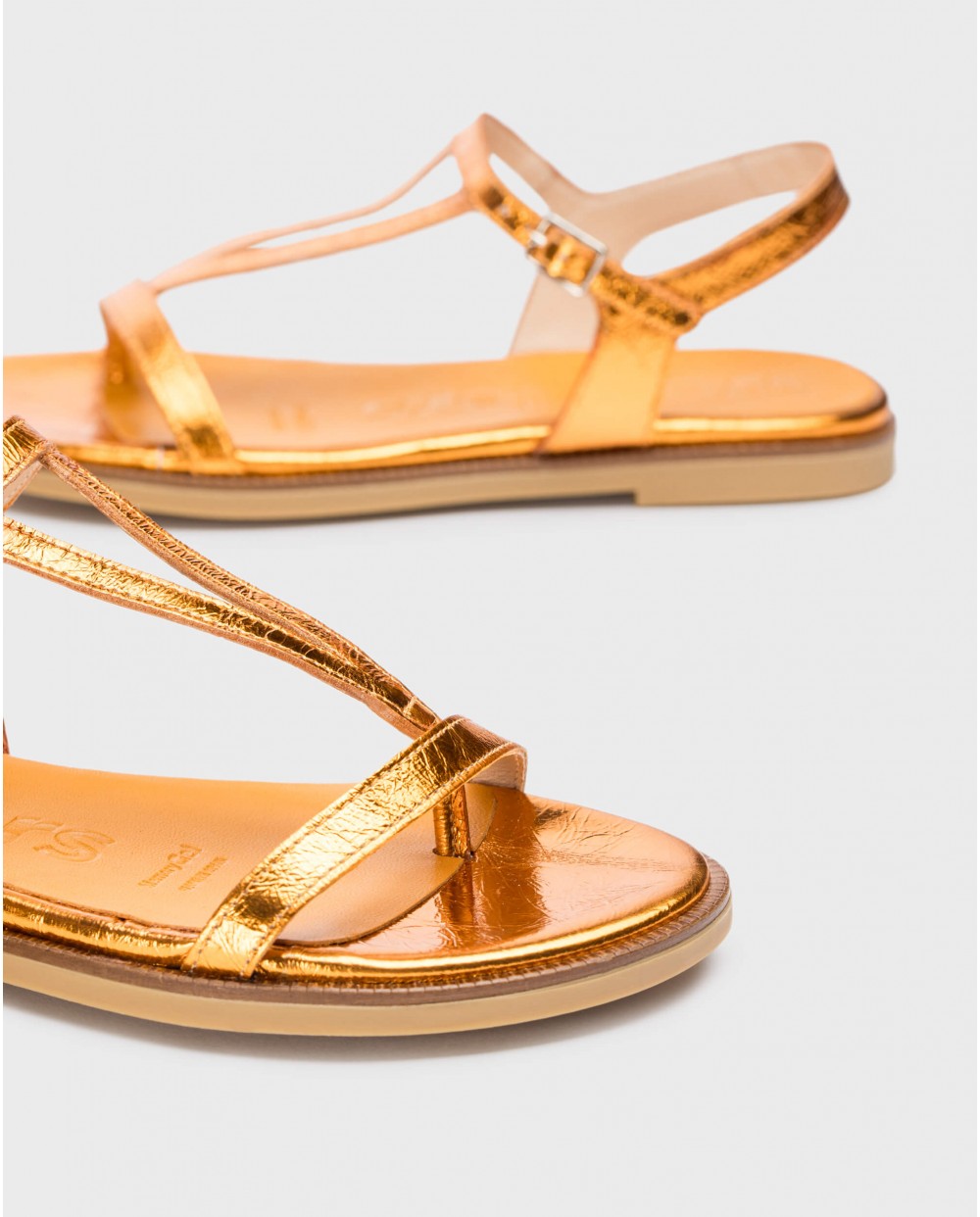 Orange JIMENA Flat sandals