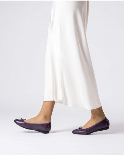 Purple BO Ballet Flat