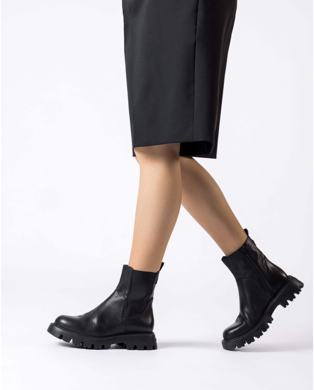 Black PURA ankle boots