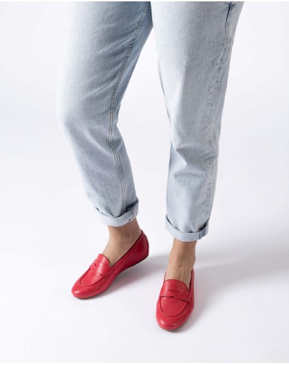 Red ANITA Loafers